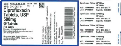 Label (Label Ciprofloxacin Tabs 500mg Bpi(10544 884 06) West Ward(0143 2037 01) Rev1)